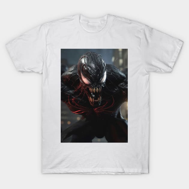 Dark Fantasy Venom Demon T-Shirt by CollSram